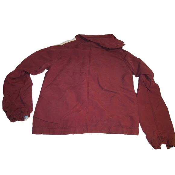 Y2K Sporty Maroon Full Zip Hooded Windbreaker Jacket Aeropostale Small - Picture 7 of 7